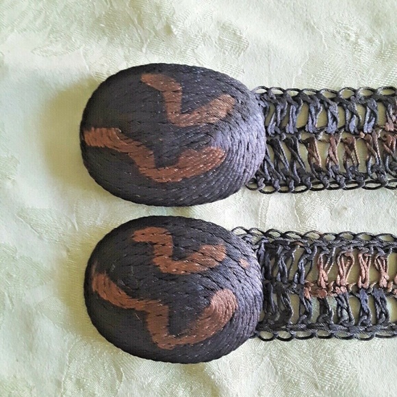 Grecian One Vintage Belt Woven wire Belt Black n Copper main image 5